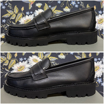 CAMINANDO for DRESSTERIOR レザー ローファー ブラック 厚底ラグソール サイズ7  TT090