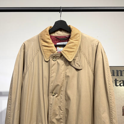 Aquascutum アクアスキュータム GORE-TEX ロングコート ベージュ コーデュロイ襟 サイズL メンズ TT101