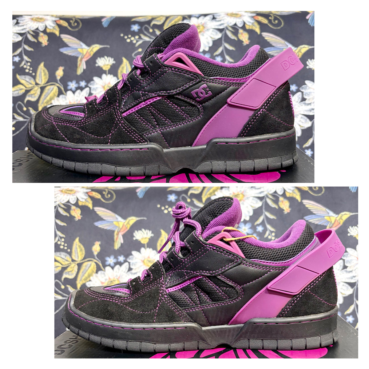 DC SHOES × NEEDLES SPECTRE NEEDLES スニーカー ブラック パープル 28.5cm ADYS100804 TT099