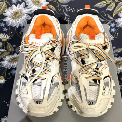 BALENCIAGA バレンシアガ ダッドスニーカー ホワイト オレンジ 37 24.5cm 箱付き TT038